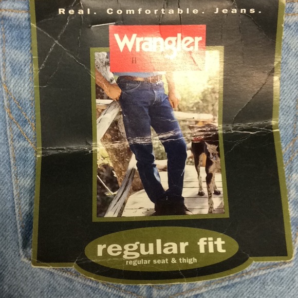 New Mens Wrangler Regular Fit Jeans Sz 42X30 - Picture 5 of 6